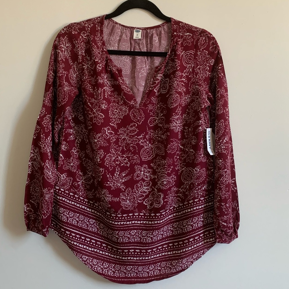 Old Navy Floral/Paisley Blouse